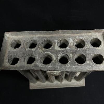 19th C Tin 12 Candle Mold great original condition