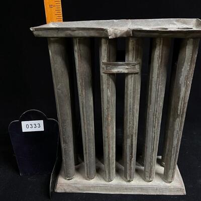 19th C Tin 12 Candle Mold great original condition