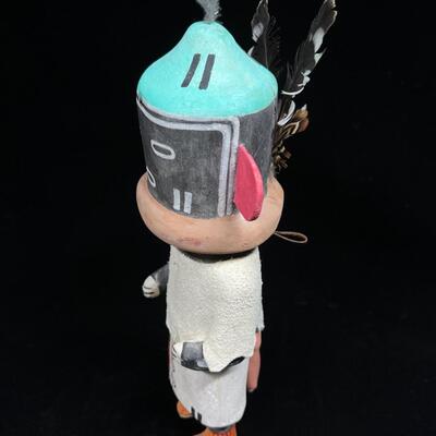 Signed Signed K Sosoida Hopi Kachina 11" T Painted Cottonwood Native American