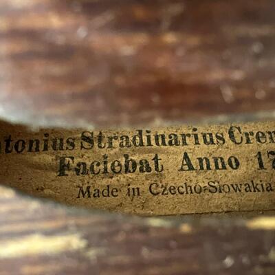 Antique Violin marked Stradiurius Cremonensis w case bow etc