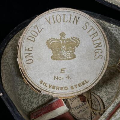 Antique Violin marked Stradiurius Cremonensis w case bow etc