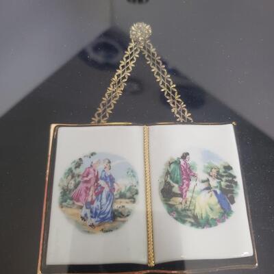 Unique Framed Porcelain Jewelry Set