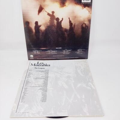 LES MISERABLES BROADWAY ALBUM LP VINYL RECORD