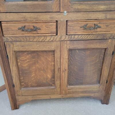 EARLY 1900S ANTIQUE WOOD PIE CABINET