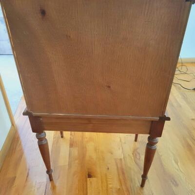 ANTIQUE OAK SILVERWARE DRAWER CABINET
