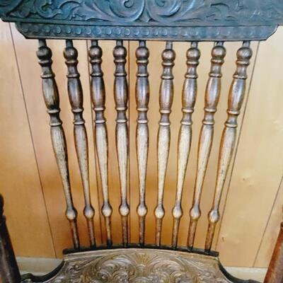 BEAUTIFUL ANTIQUE ORNATE ROCKER - GLIDER