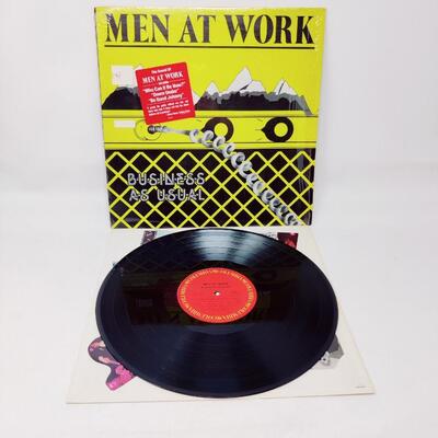 MEN AT WORK BUSINESS AS USUAL LP VINYL RECORD