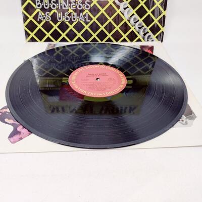 MEN AT WORK BUSINESS AS USUAL LP VINYL RECORD