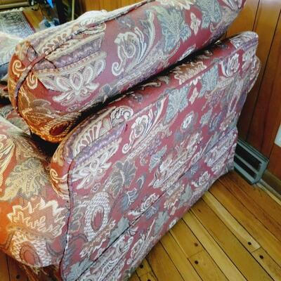 PENNSYLVANIA HOUSE OVERSTUFFED CHAIR & OTTOMAN