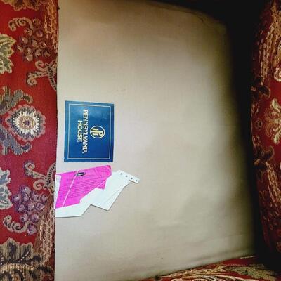 PENNSYLVANIA HOUSE OVERSTUFFED CHAIR & OTTOMAN