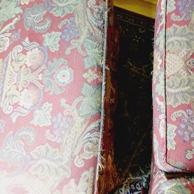 PENNSYLVANIA HOUSE OVERSTUFFED CHAIR & OTTOMAN