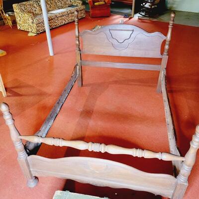 ANTIQUE SOLID WOOD "FULL SIZE" BED FRAME