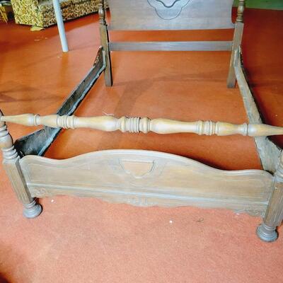 ANTIQUE SOLID WOOD "FULL SIZE" BED FRAME