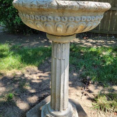 CONCRETE BIRD BATH