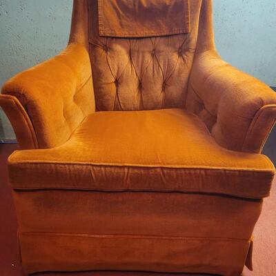 HARMONY HOUSE SEARS VINTAGE ORANGE CHAIR