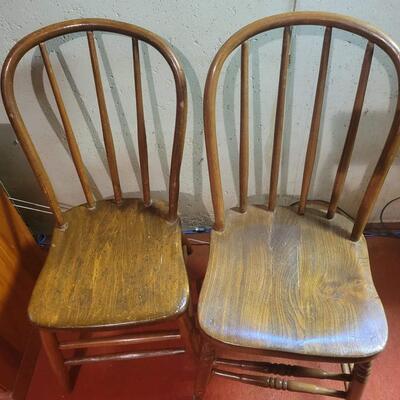 ANTIQUE SPINDLE BACK CHAIR - 2