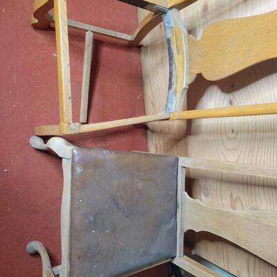 CHAIR PAIR NEEDS REFINISHING