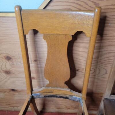 CHAIR PAIR NEEDS REFINISHING