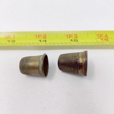 BRASS THIMBLE LOT