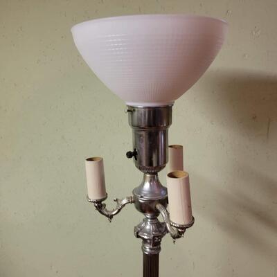 ANTIQUE ORNATE FLOOR LAMP - NEEDS REWIRED