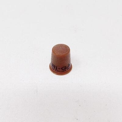 ADVERTISEMENT THIMBLE LUBRI-GAS "THE CORRECT MOTOR FUEL" CHICAGO
