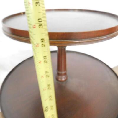 Antique Duncan Phyfe Double Tier Round Table