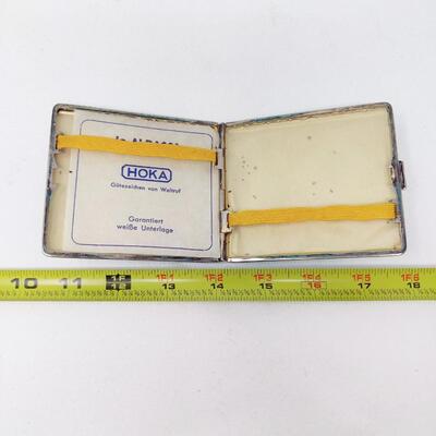 VINTAGE GERMAN FATHER INSCRIBED IBELO MONOPOL LIGHTER AND HOKA CIGARETTE CASE SET