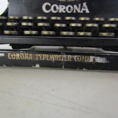 Antique Corona Manual Typewriter