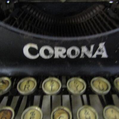 Antique Corona Manual Typewriter