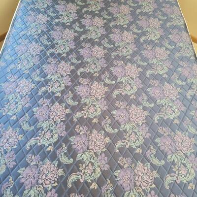 BEAUTIFUL ANTIQUE BEDFRAME W/ SPECIALTY SIZE MATTRESS SET MADE IN TOPEKA
