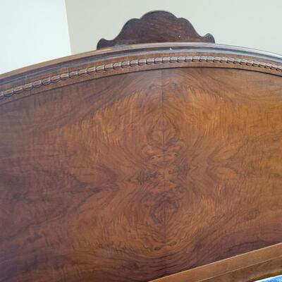 BEAUTIFUL ANTIQUE BEDFRAME W/ SPECIALTY SIZE MATTRESS SET MADE IN TOPEKA