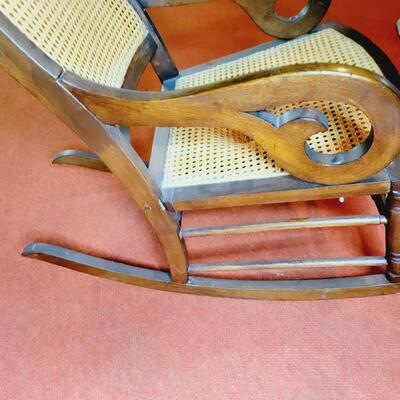 VINTAGE CAIN ROCKING CHAIR