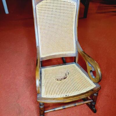 VINTAGE CAIN ROCKING CHAIR