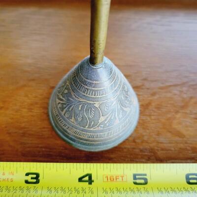 ORNATE ANTIQUE BRASS BELL