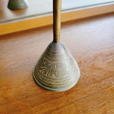 ORNATE ANTIQUE BRASS BELL