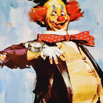 RICO TOMMASO VINTAGE CLOWN PRINT