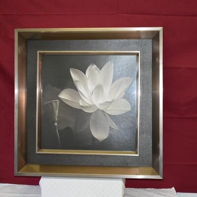 Framed Floral Artwork