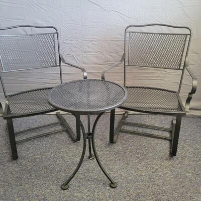 Black Wrought Iron Patio Set