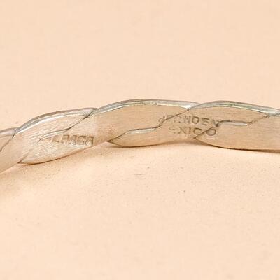 Alpaca Silver Mexico Bangle Bracelet