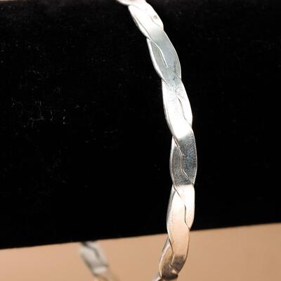 Alpaca Silver Mexico Bangle Bracelet