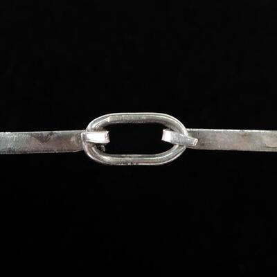 Sterling Mexico Flat Choker Necklace