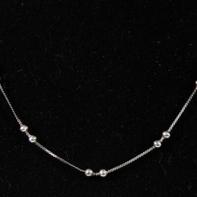 Sterling Ball Chain Necklace