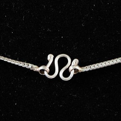 Sterling Herringbone Chain Necklace