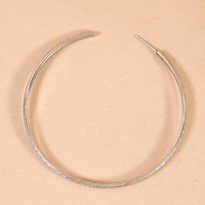 Sterling Hoop Post Earrings