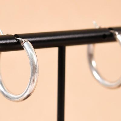 Sterling Hoop Earrings