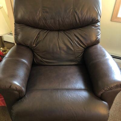 4- Dark Brown Leather Recliner