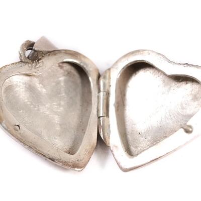 Sterling Heart Locket Pendant