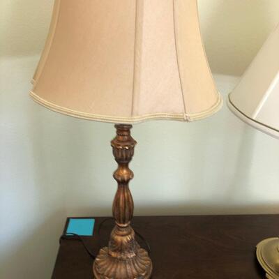 21- Brass Stiffel Lamp & Accent Lamp