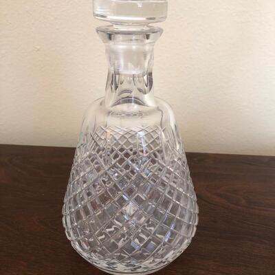 23- Two crystal decanters