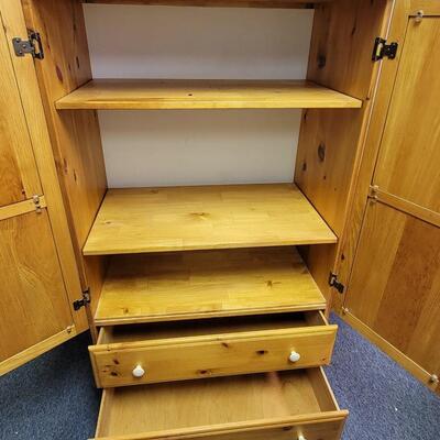 Solid Wood Armoire / TV Cabinet